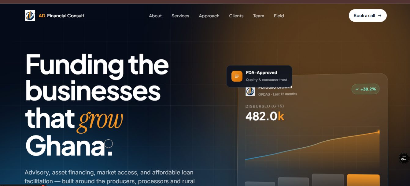 AD Financial Consulting website preview