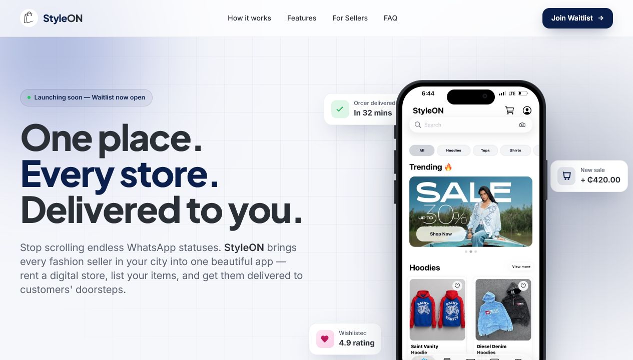 StyleON website preview